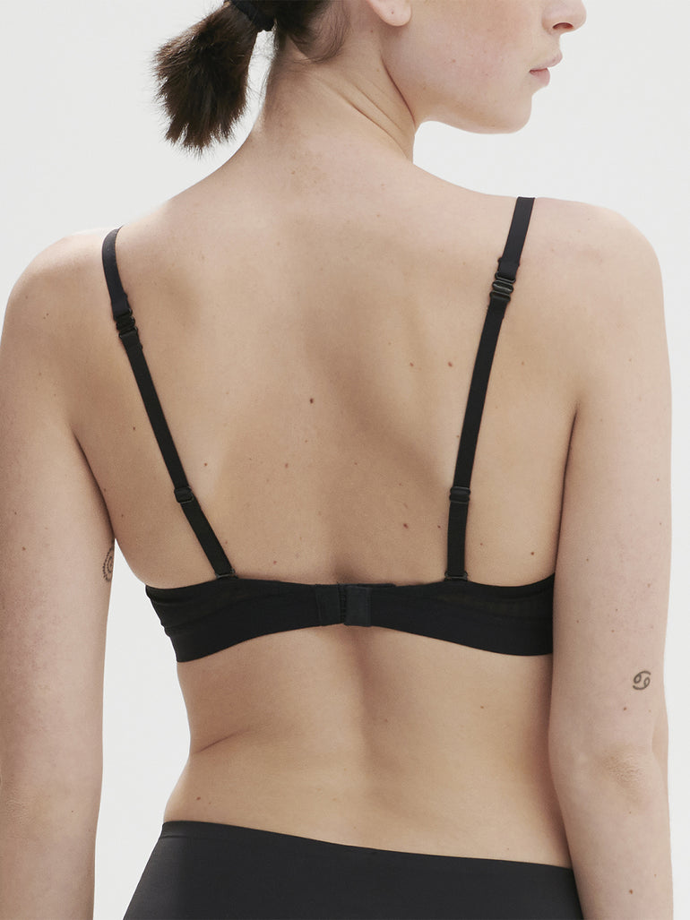 Soutien-gorge triangle sans armature - Noir