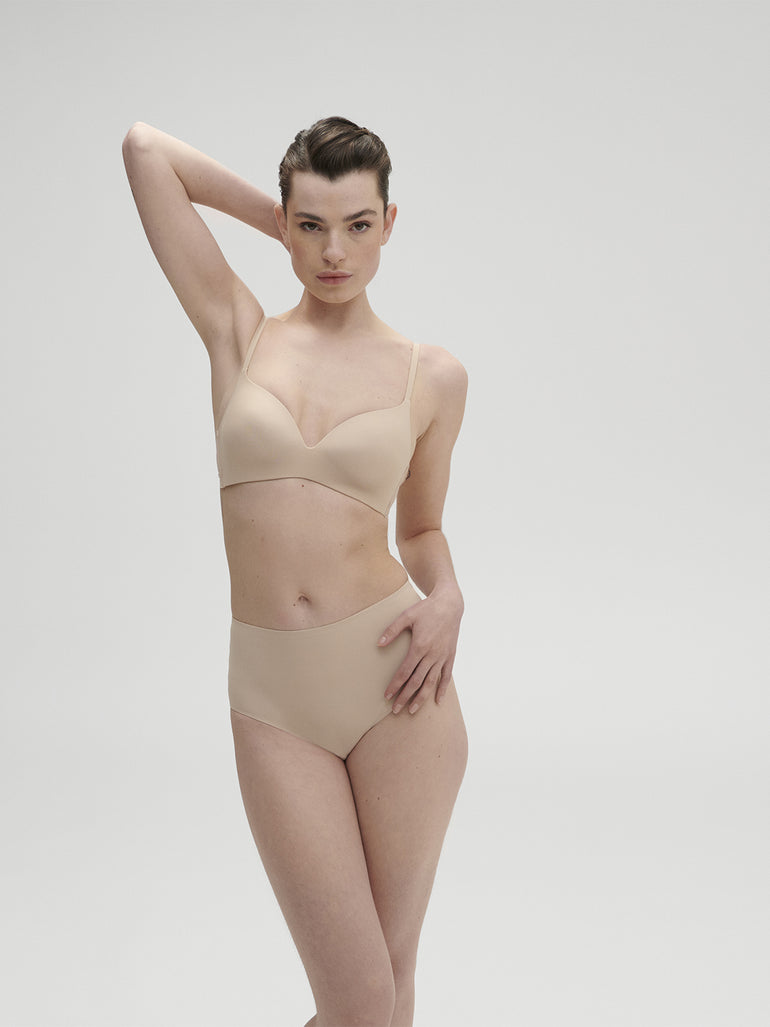 Soutien-gorge triangle sans armature - Peau Rosée