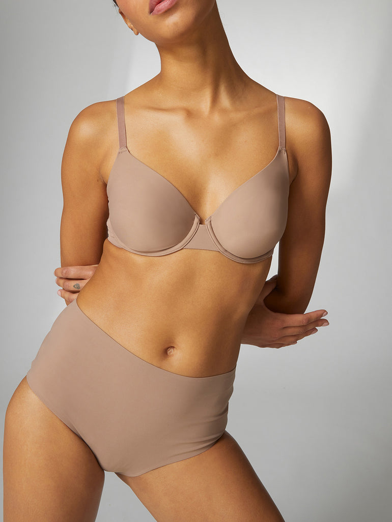 Soutien-gorge emboitant multi-positions sans couture - Amaretto