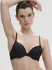 Soutien-gorge coque emboitante décolleté plongeant - Noir