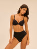 Soutien-gorge coque emboitante décolleté plongeant - Noir