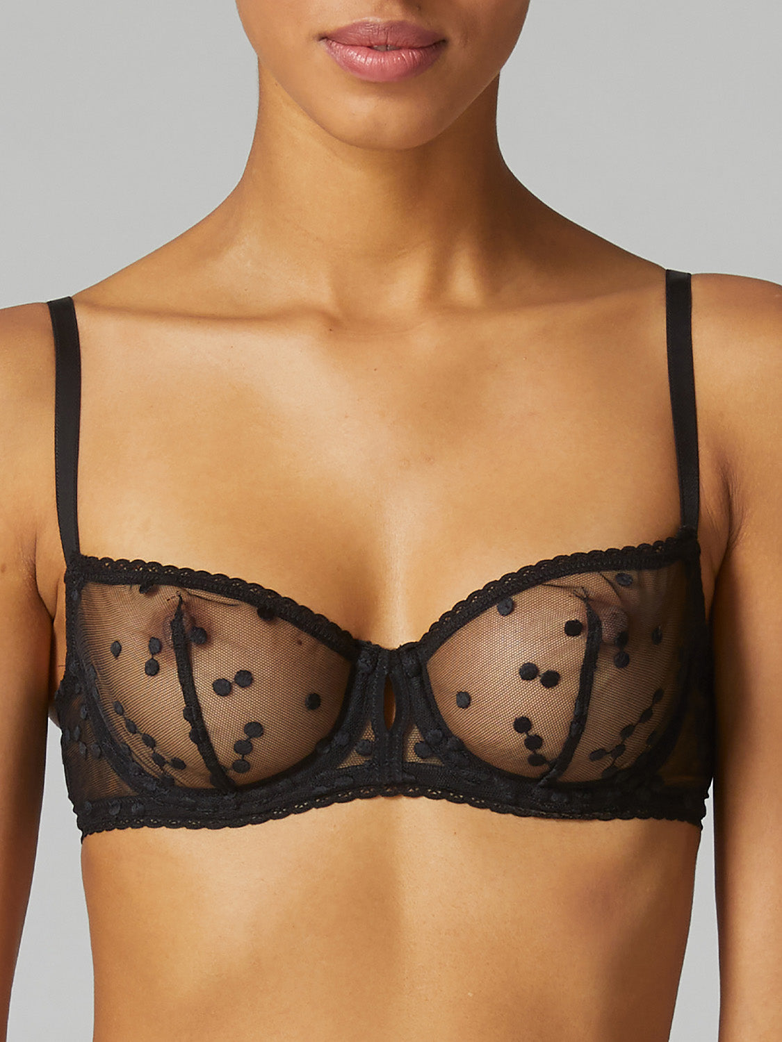 Soutien-gorge corbeille - Noir