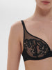 Soutien-gorge avec armatures décolleté plongeant - Noir