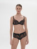 Soutien-gorge avec armatures décolleté plongeant - Noir