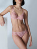 Soutien-gorge triangle emboitant décolleté plongeant - Rose vérone