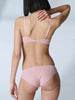 Soutien-gorge triangle emboitant décolleté plongeant - Rose vérone
