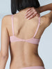 Soutien-gorge triangle emboitant décolleté plongeant - Rose vérone