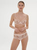 Soutien-gorge avec armature décolleté plongeant - Rose Nude