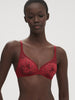 Soutien-gorge avec armatures décolleté plongeant - Lipstick