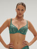 Soutien-gorge avec armature décolleté plongeant - Vert Garden