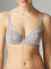 Soutien-gorge triangle emboitant décolleté plongeant - Gris secret