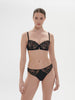 Soutien-gorge corbeille - Noir/Noir