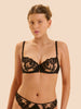 Balconette bh - Zwart Tatoo
