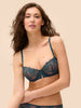 Soutien-gorge corbeille - Bleu Prestige