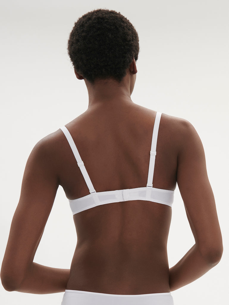 Soutien-gorge push-up décolleté plongeant - Blanc