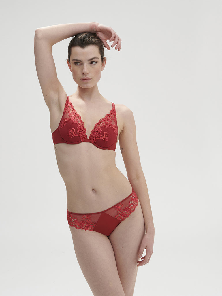 Soutien-gorge push-up décolleté plongeant - Lipstick