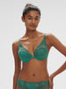 Soutien-gorge push-up décolleté plongeant - Vert Garden