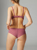 Soutien-gorge triangle emboitant décolleté plongeant - Rose diva