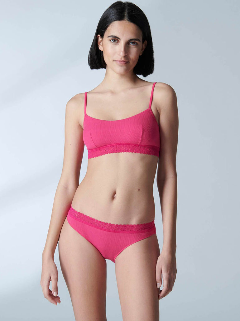 Soutien-gorge triangle sans-armatures - Fuschia