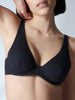 Soutien-gorge avec armatures décolleté plongeant - Noir