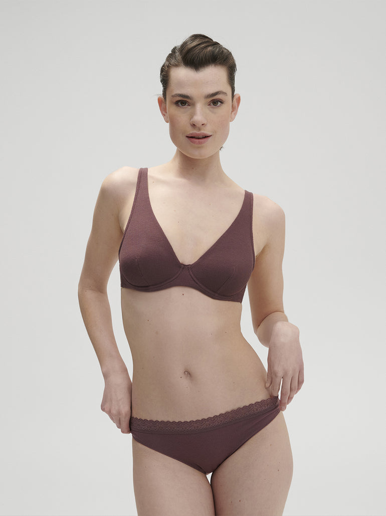 Soutien-gorge avec armatures décolleté plongeant - Byzantin