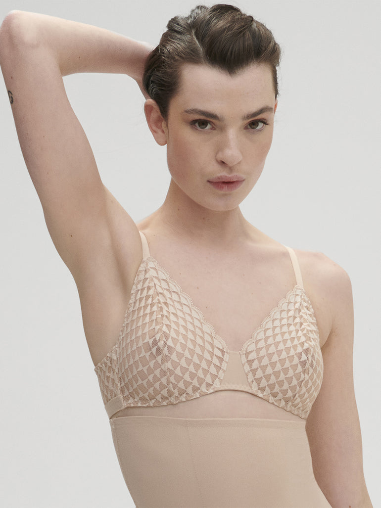 Soutien-gorge triangle sans-armatures - Peau Rosée