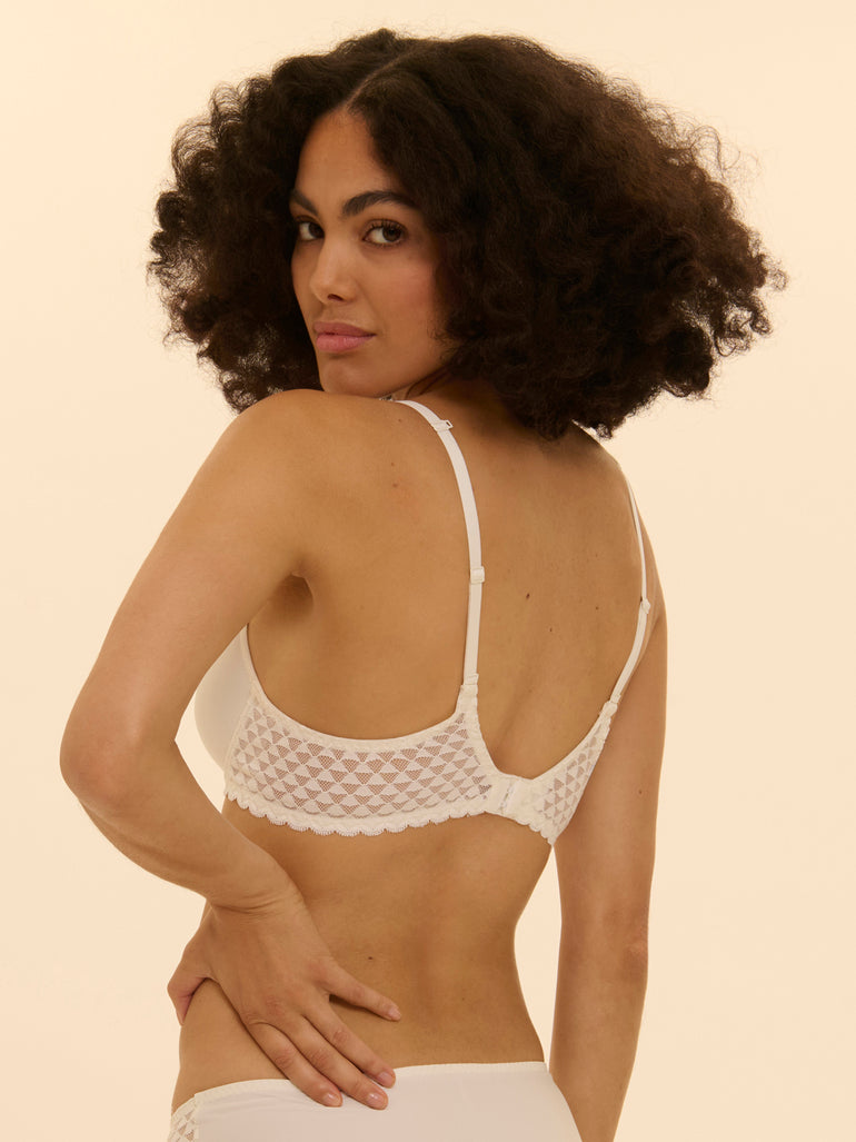 Soutien-gorge spacer décolleté plongeant - Naturel