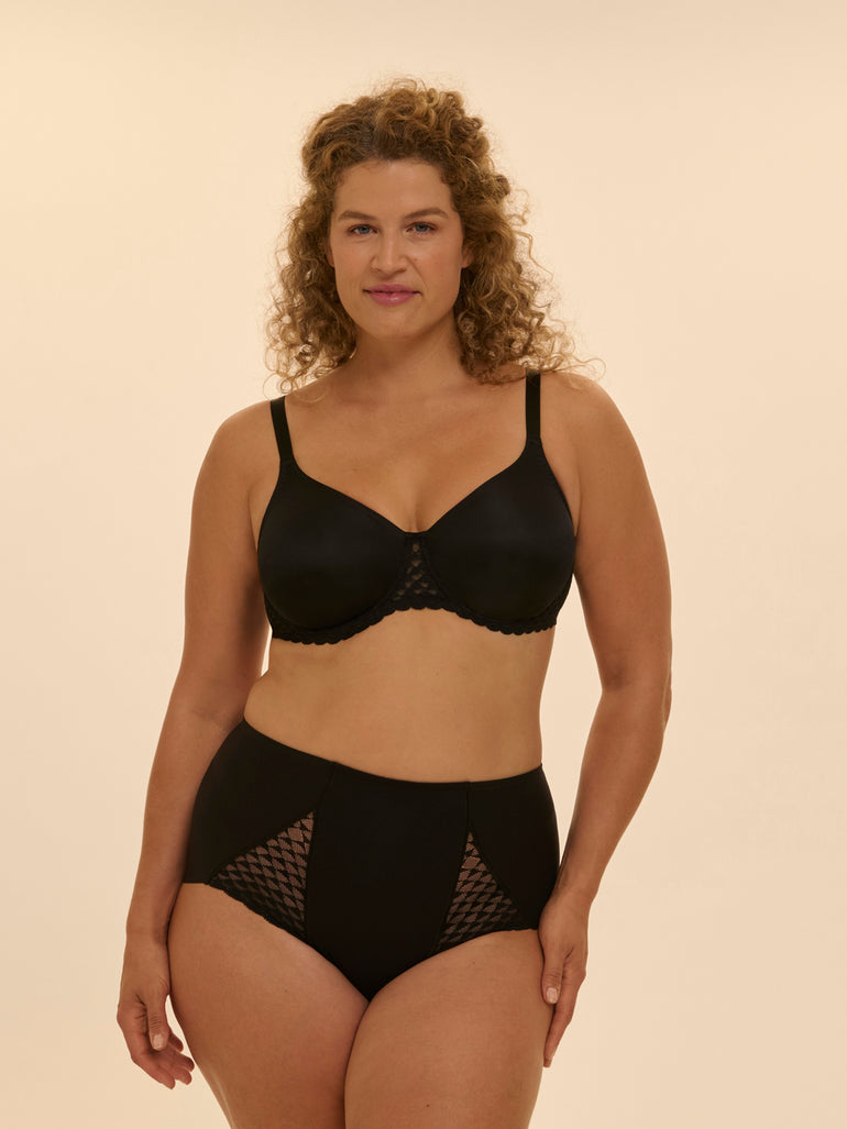 Soutien-gorge avec armature moulé rigide - Noir