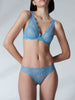 Soutien-gorge triangle avec armatures - Bleu Himalaya