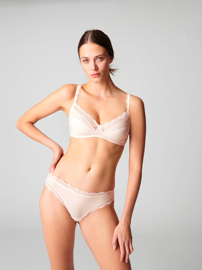 Soutien-gorge sans-armatures structuré - Rose sakura