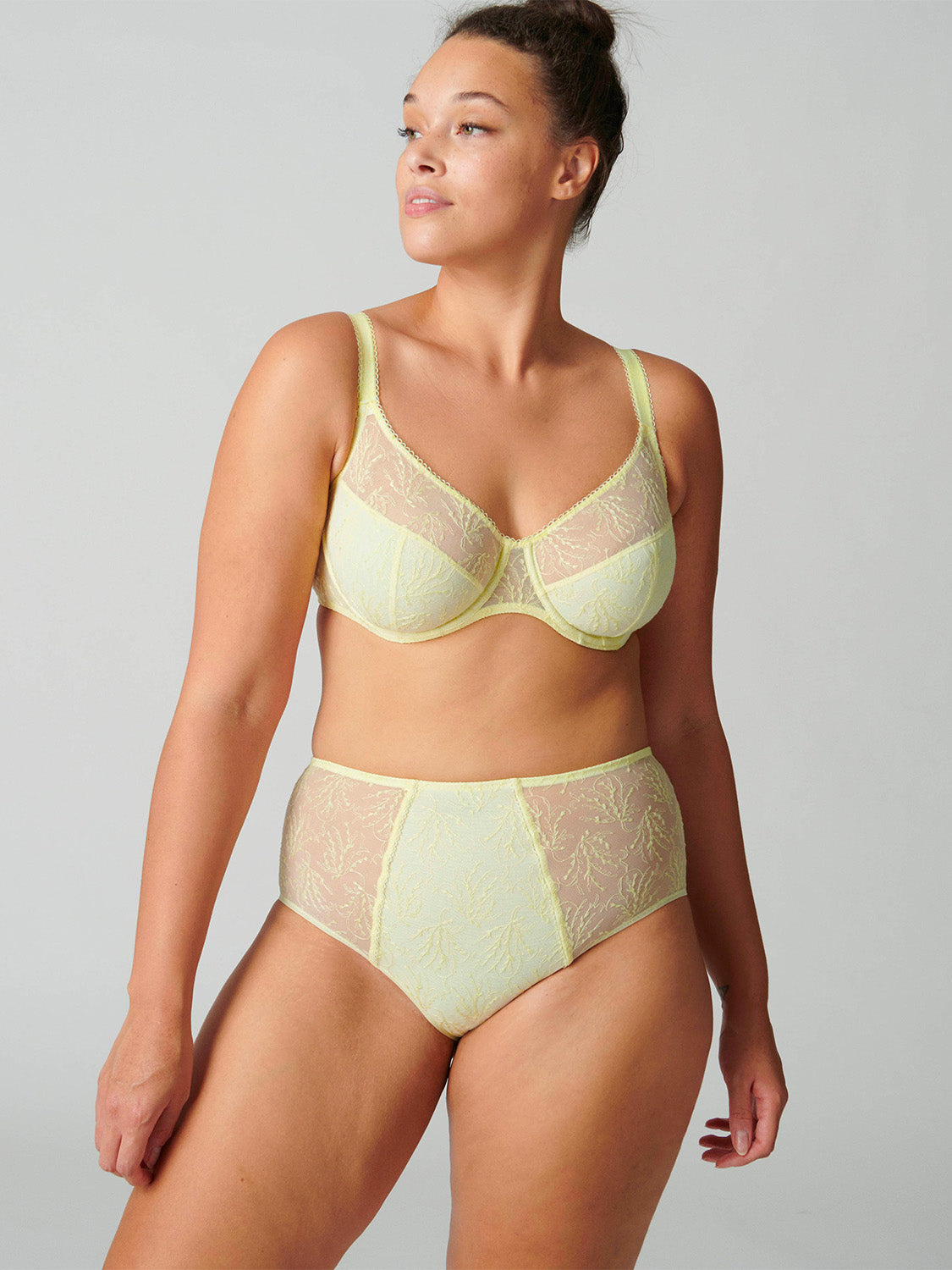 Soutien-gorge emboitant pour poitrine généreuse - Jaune Yuzu