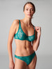 Soutien-gorge armatures décolleté galbé - Vert émeraude