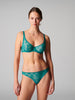 Soutien-gorge armatures décolleté galbé - Vert émeraude