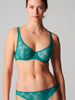 Soutien-gorge armatures décolleté galbé - Vert émeraude