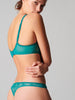 Soutien-gorge armatures décolleté galbé - Vert émeraude