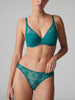 Soutien-gorge décolleté carré en spacer 3D - Vert émeraude