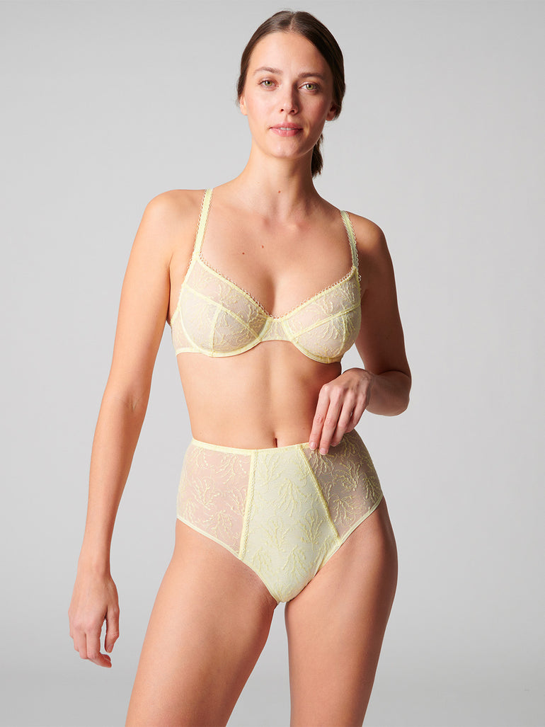 Culotte taille haute - Jaune Yuzu