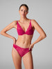 Soutien-gorge push-up triangle - Framboise