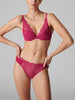 Soutien-gorge push-up triangle - Framboise