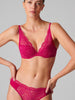 Soutien-gorge push-up triangle - Framboise