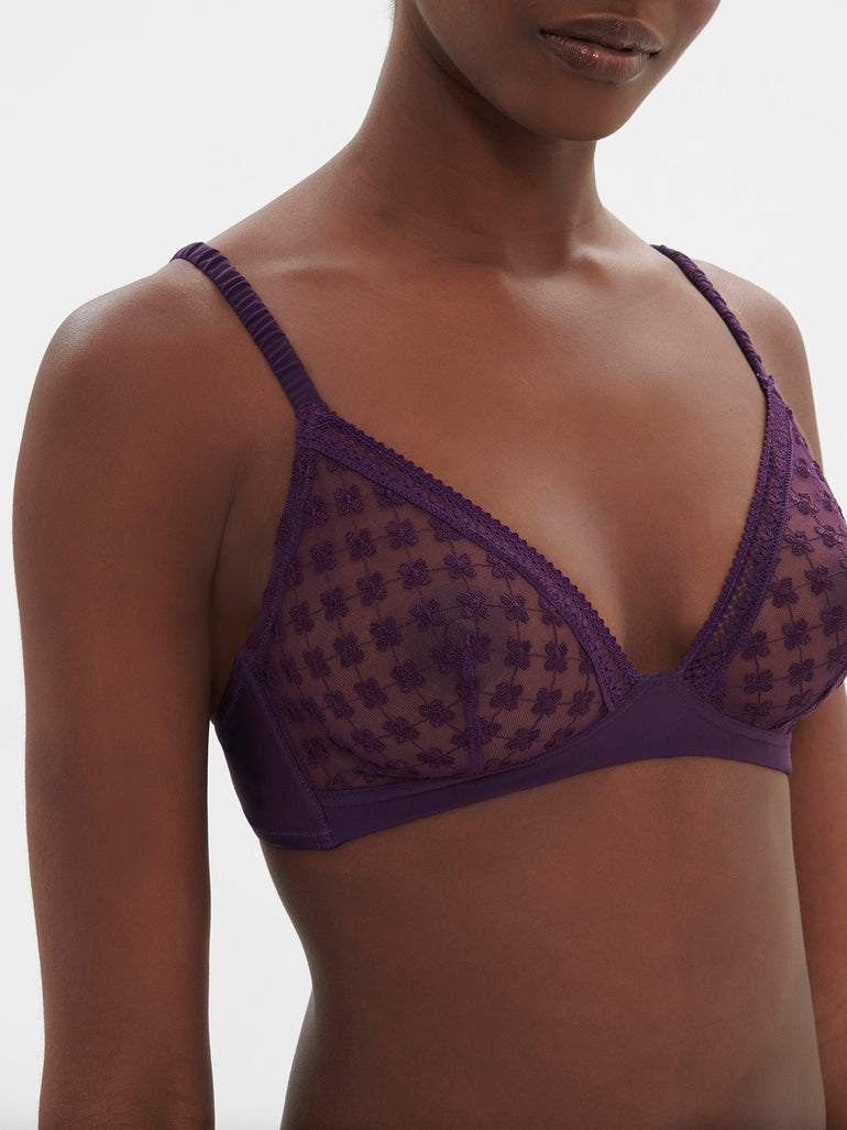 Soutien-gorge triangle sans-armatures - Violet Euphoria