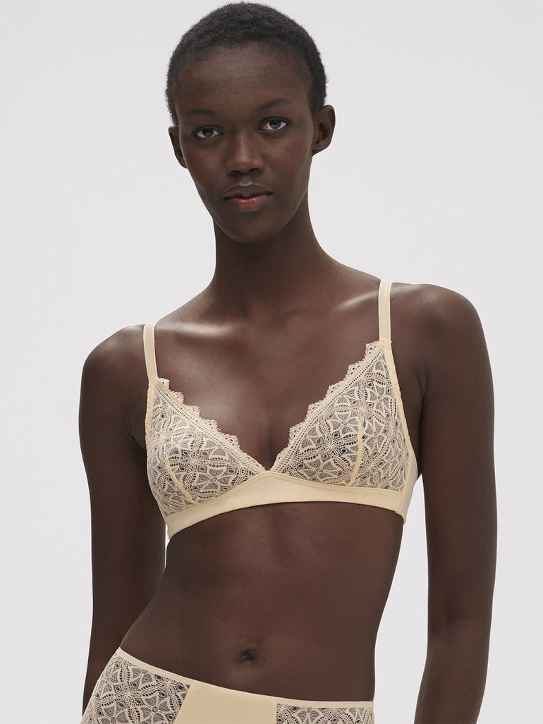 Soutien-gorge sans-armatures structuré - Vanille