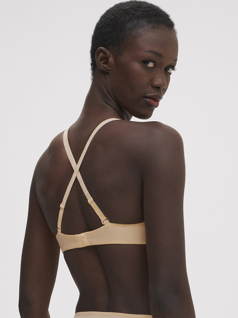 Soutien-gorge sans-armatures structuré - Vanille