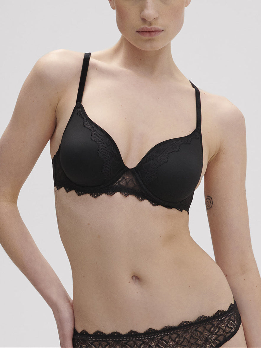 Soutien-gorge spacer décolleté plongeant - Noir
