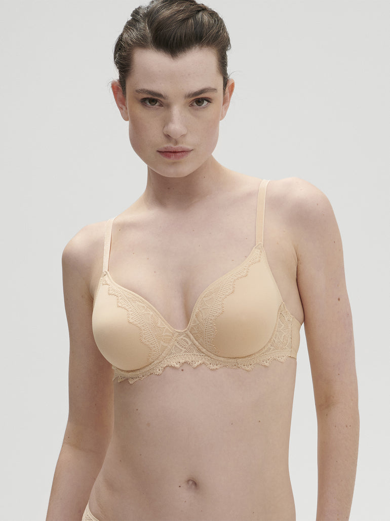 Soutien-gorge spacer décolleté plongeant - Vanille