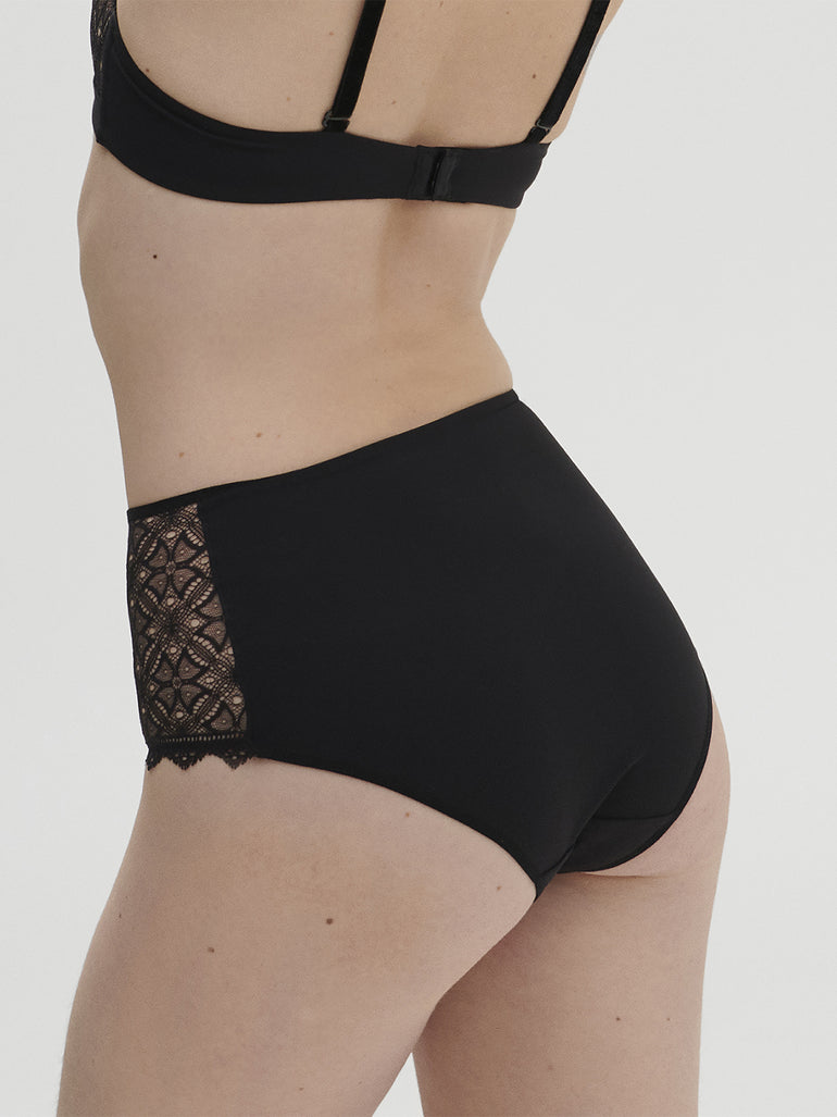 Culotte taille haute - Noir