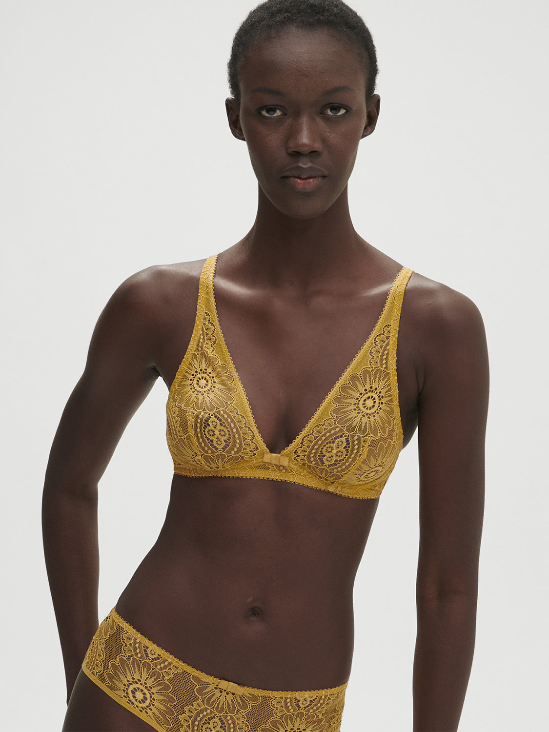 Soutien-gorge triangle sans-armatures - Golden Yellow