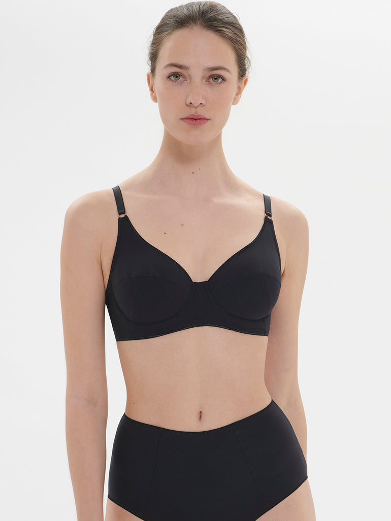 Soutien-gorge avec armatures décolleté - Noir