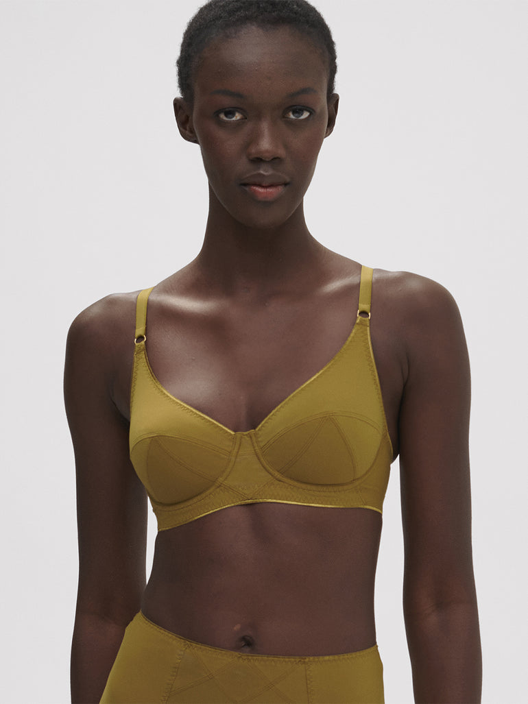 Soutien-gorge avec armatures décolleté - Bronze