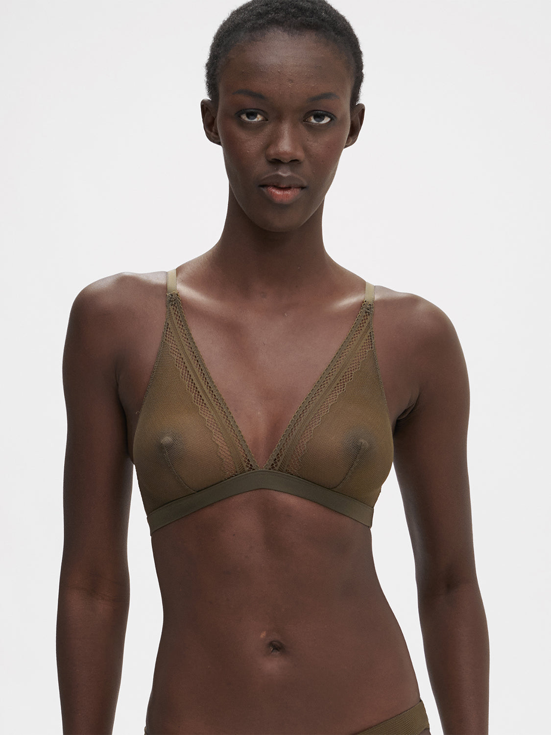 Soutien-gorge triangle sans-armatures - Vert Aventure